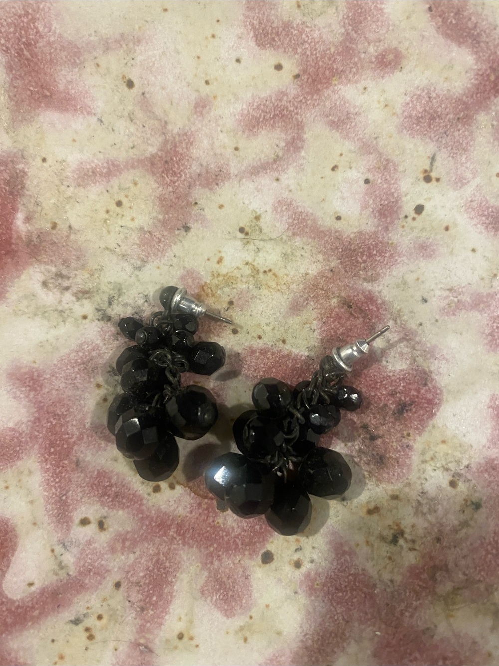 Black Cluster Drop Earrings - Women Jewelry